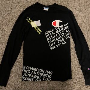 Black Champion Longsleeve